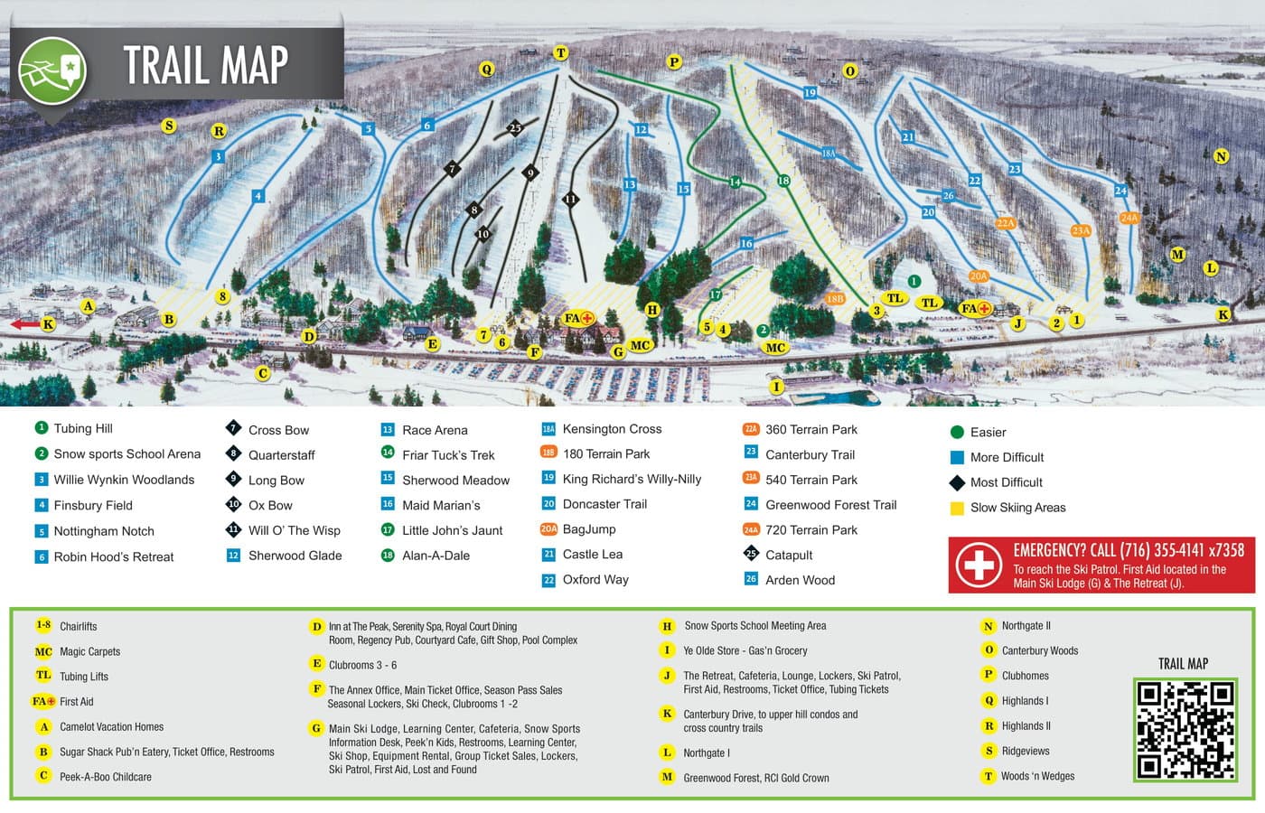 Peek'n Peak Trail Map