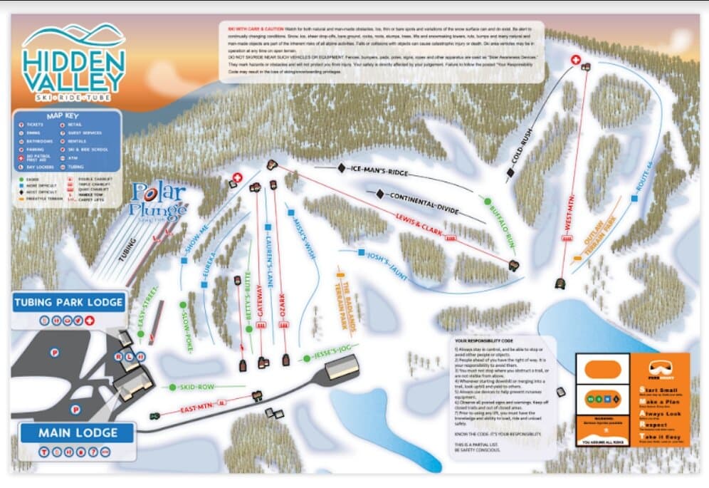 Hidden Valley, MO Trail Map