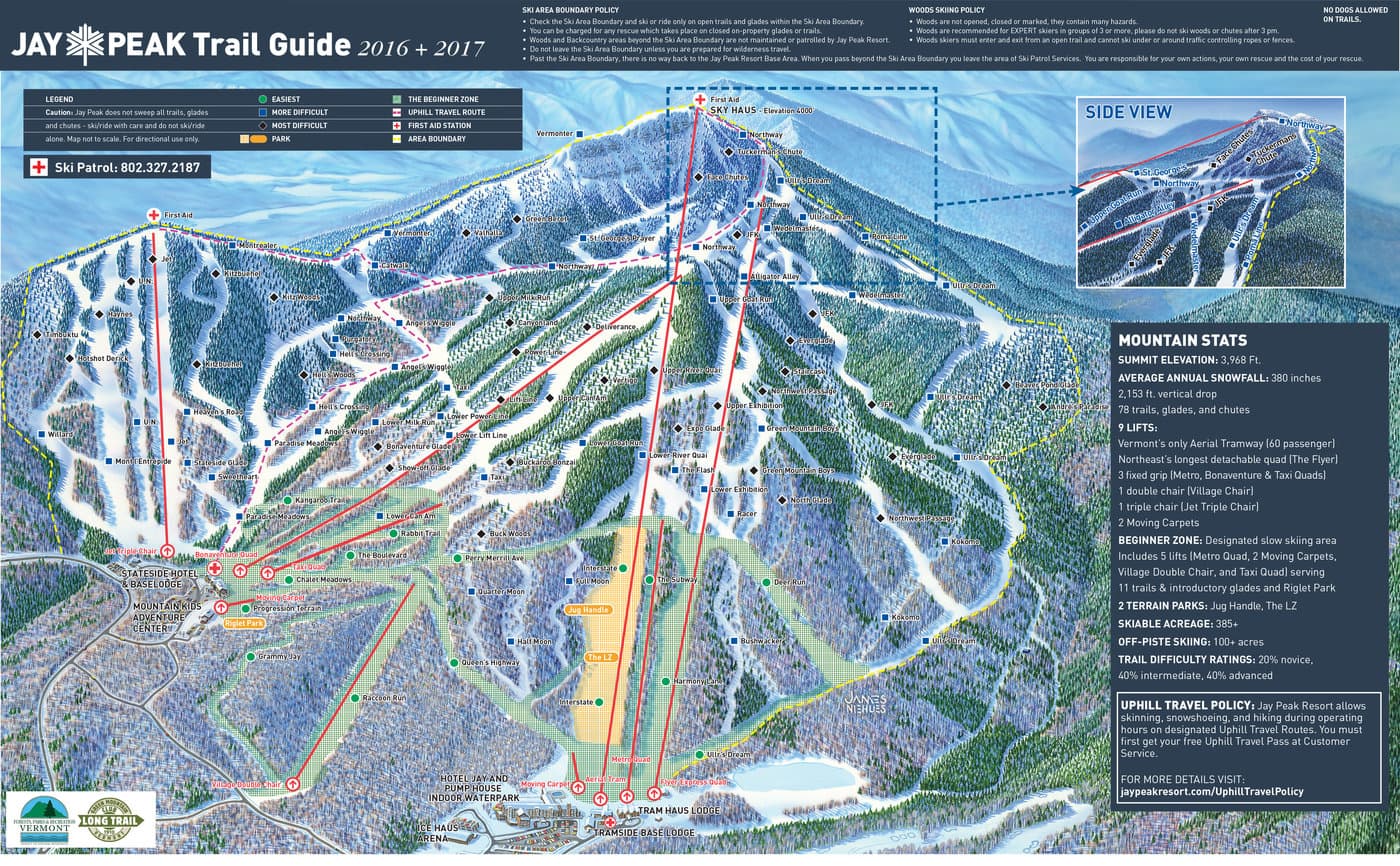 Jay Peak Trail Map